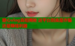 糖心vlog真相揭秘 这平台到底是诈骗还是赚钱利器