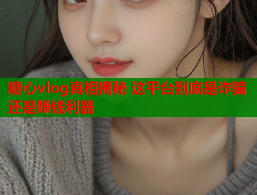 糖心vlog真相揭秘 这平台到底是诈骗还是赚钱利器  第1张